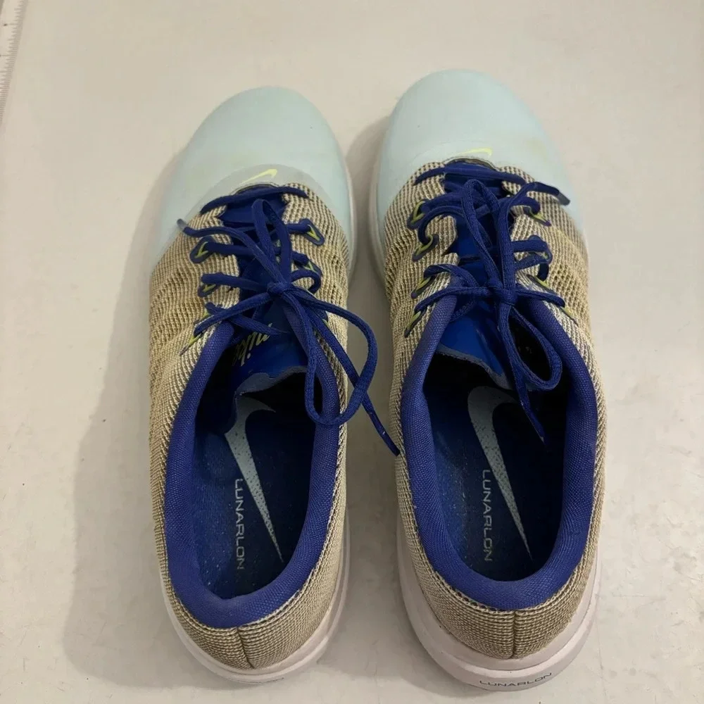Nike women’s Lunar Empress 2 Glacier blue volt 819040-401 Golf cleats size 9.5‎ - Picture 7 of 12